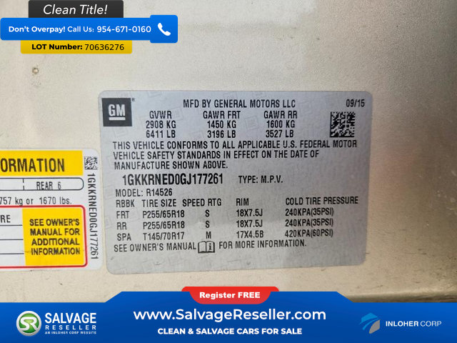 Used 2016 GMC Acadia SLE FWD image 17
