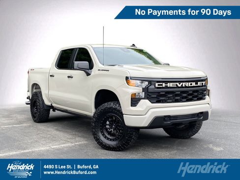 Used 2026 Chevrolet Silverado 1500 Custom w/ Turbomax Blackout Package AWD/4WD image 1