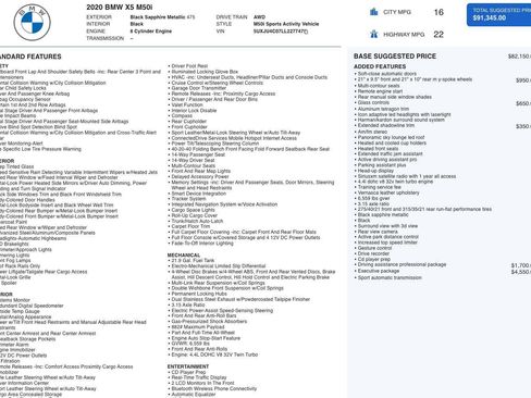 Used 2020 BMW X5 M50i w/ Executive Package image 11