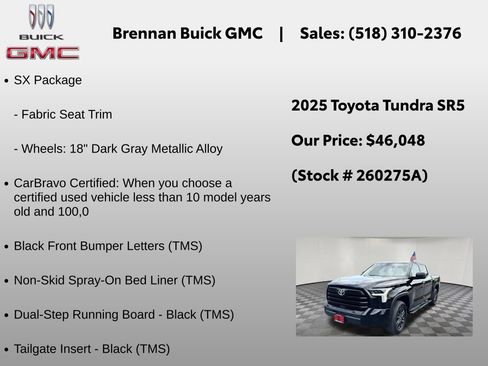 Used 2025 Toyota Tundra SR5 w/ SX Package AWD/4WD image 6