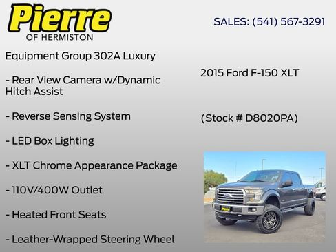 Used 2015 Ford F150 XLT w/ Equipment Group 302A Luxury AWD/4WD image 12