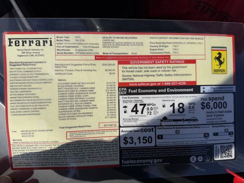 Used 2025 Ferrari 296 GTB RWD image 2