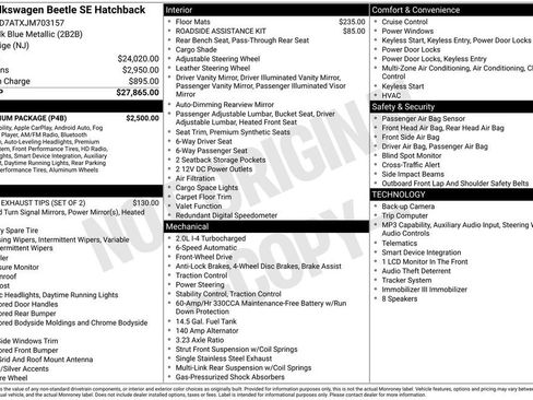 Used 2018 Volkswagen Beetle 2.0T SE w/ SE Premium Package FWD image 2