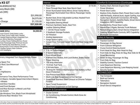 Used 2024 Kia K5 GT w/ GT1 Package image 34