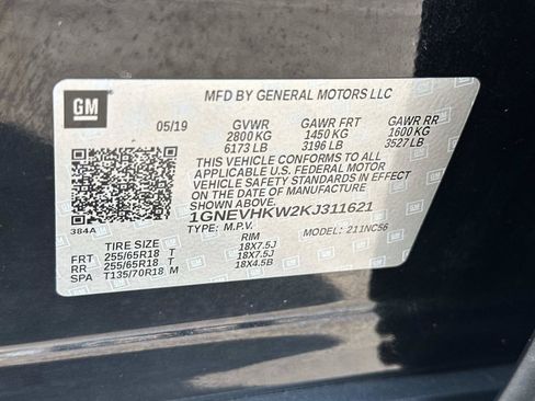 Certified 2019 Chevrolet Traverse LT AWD/4WD image 18