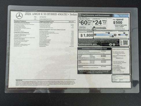 Used 2026 Mercedes-Benz E 53 AMG e 4MATIC Sedan image 24