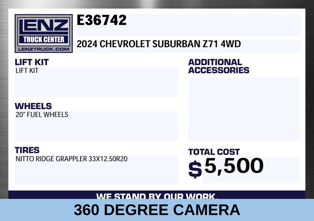 Used 2024 Chevrolet Suburban Z71 w/ Luxury Package AWD/4WD image 2