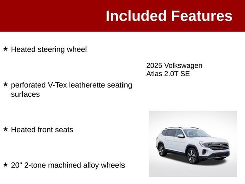 Used 2025 Volkswagen Atlas SE AWD/4WD image 4