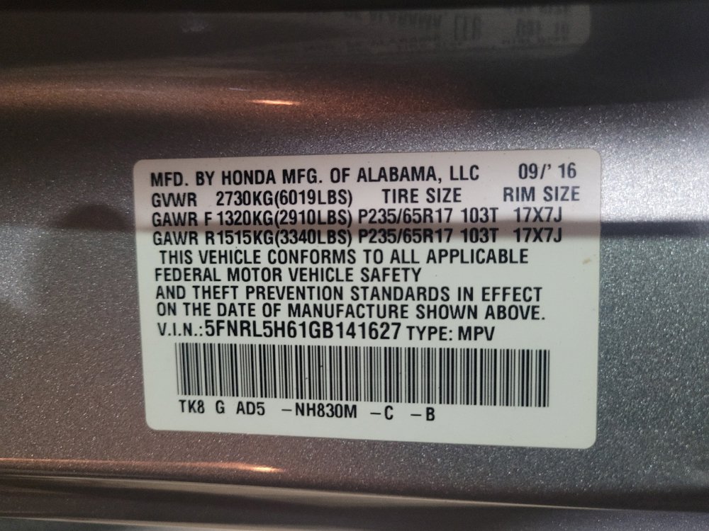 Used 2016 Honda Odyssey EX-L image 33