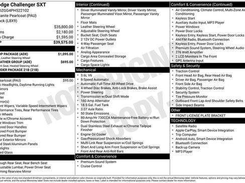 Used 2023 Dodge Challenger SXT w/ Blacktop Package image 2