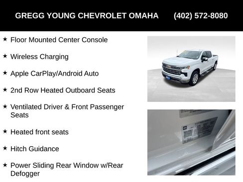 Used 2023 Chevrolet Silverado 1500 LTZ w/ LTZ Convenience Package II AWD/4WD image 12