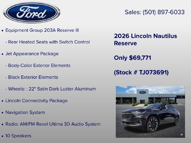 New 2026 Lincoln Nautilus Reserve AWD/4WD image 12