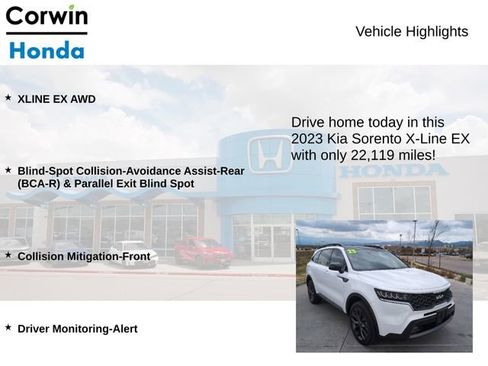 Used 2023 Kia Sorento X-Line EX AWD/4WD image 6