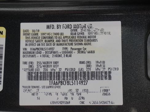 Used 2020 Ford Mustang GT Premium w/ GT Performance Package RWD image 35