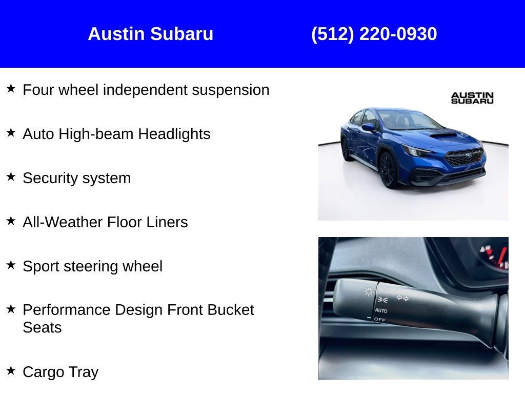 New 2026 Subaru WRX AWD/4WD image 17