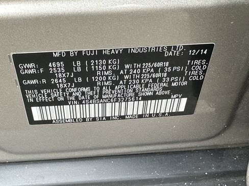 Used 2015 Subaru Outback 2.5i Limited AWD/4WD image 28
