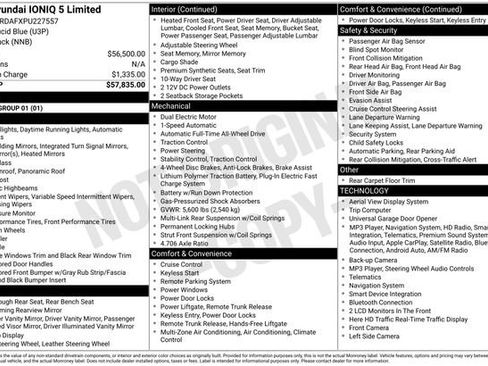 Certified 2023 Hyundai Ioniq 5 Limited AWD/4WD image 10