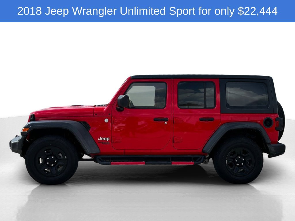 Used 2018 Jeep Wrangler Unlimited Sport AWD/4WD image 2