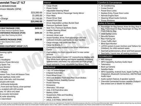 Used 2021 Chevrolet Trax LT w/ Premium Seat Package FWD image 24