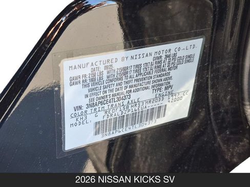 Certified 2026 Nissan Kicks SV FWD image 26