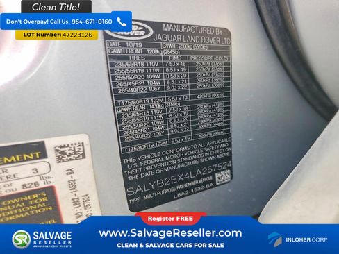 Used 2020 Land Rover Range Rover Velar S image 17