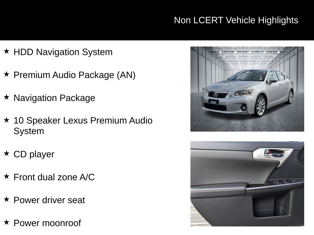 Used 2012 Lexus CT 200h Premium w/ Premium Audio Pkg FWD image 24