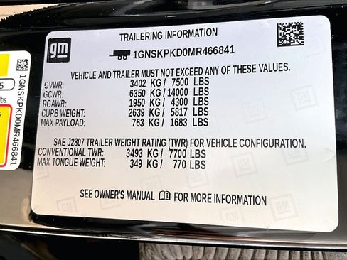 Used 2021 Chevrolet Tahoe Z71 AWD/4WD image 36
