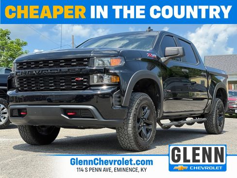 Used 2021 Chevrolet Silverado 1500 Custom Trail Boss w/ Midnight Edition AWD/4WD image 1
