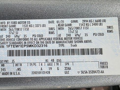 Used 2021 Ford F150 XLT AWD/4WD image 43
