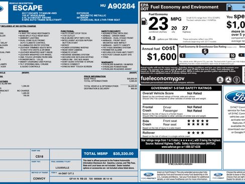 Used 2017 Ford Escape Titanium AWD/4WD image 2