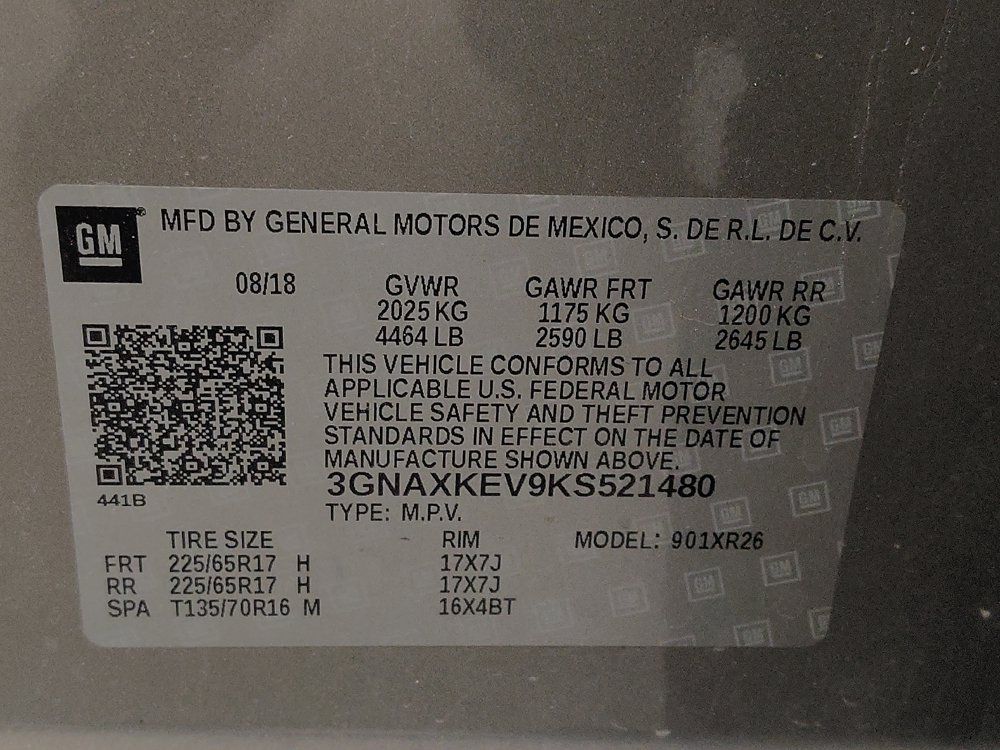 Used 2019 Chevrolet Equinox LT w/ LPO, Floor Liner Package FWD image 33