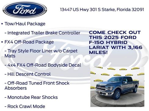 New 2025 Ford F150 Lariat w/ Equipment Group 501A Mid image 20