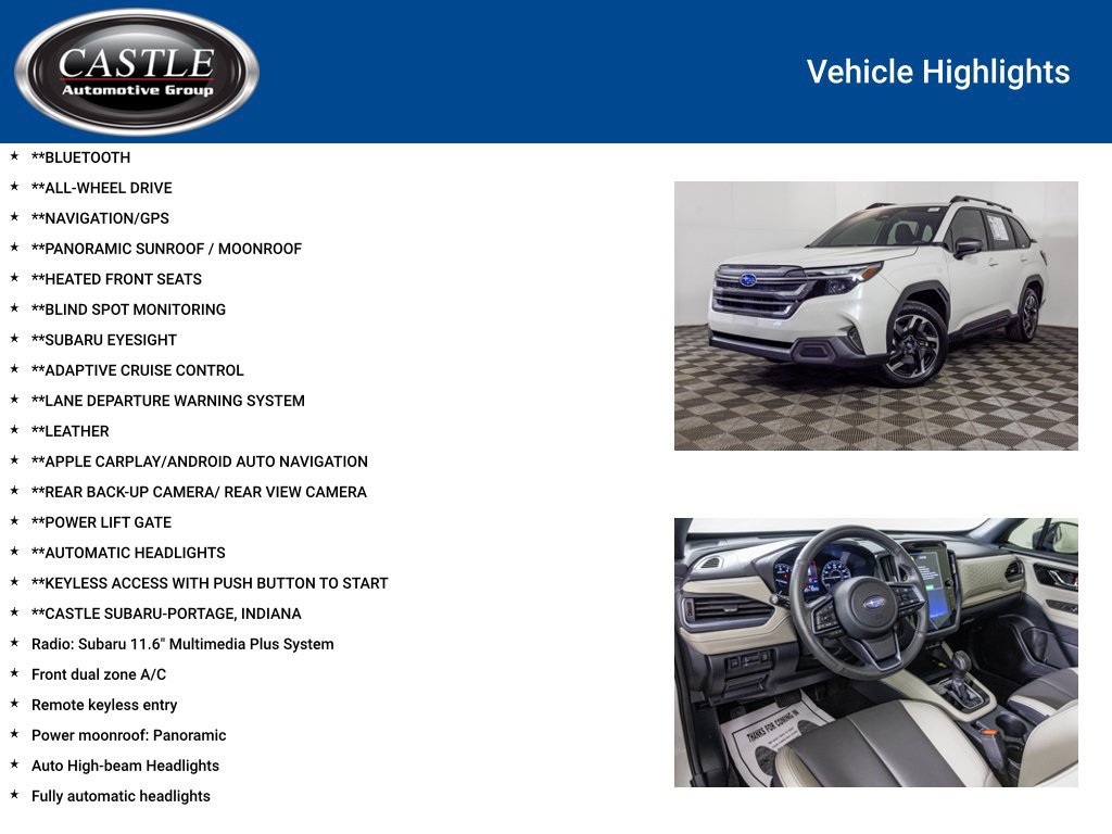 Used 2025 Subaru Forester Limited AWD/4WD image 3