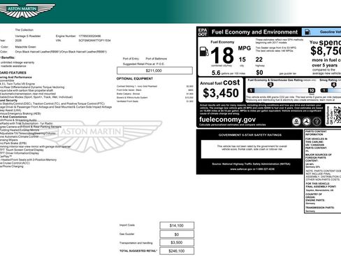 Used 2026 Aston Martin V8 Vantage S image 27