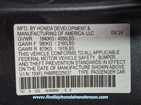 Certified 2024 Honda Civic Sport Touring image 14