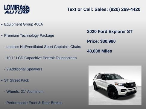 Used 2020 Ford Explorer ST w/ ST Street Pack AWD/4WD image 8