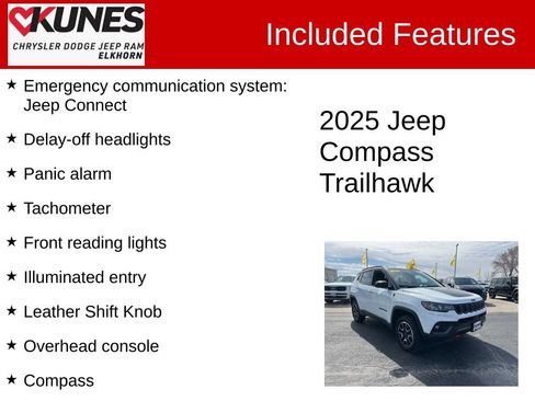 Used 2025 Jeep Compass Trailhawk AWD/4WD image 3
