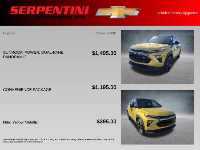 Used 2025 Chevrolet TrailBlazer RS w/ Convenience Package AWD/4WD image 4