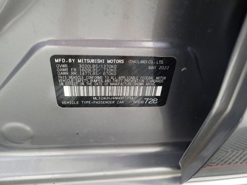 Used 2022 Mitsubishi Mirage ES FWD image 33