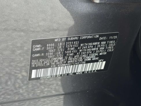 Certified 2026 Subaru Ascent Premium AWD/4WD image 35