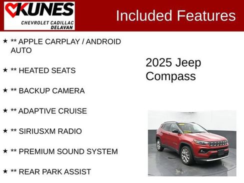 Used 2025 Jeep Compass Limited AWD/4WD image 3