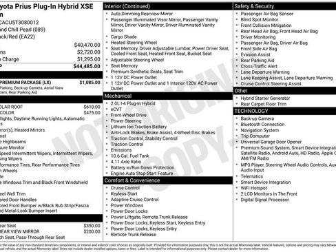 Used 2026 Toyota Prius Plug-In Hybrid w/ Limited Premium Package FWD image 2