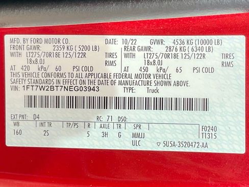 Certified 2022 Ford F250 XLT w/ XLT Premium Package image 62