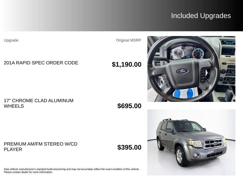 Used 2011 Ford Escape XLT w/ 201A Rapid Spec Order Code FWD image 5