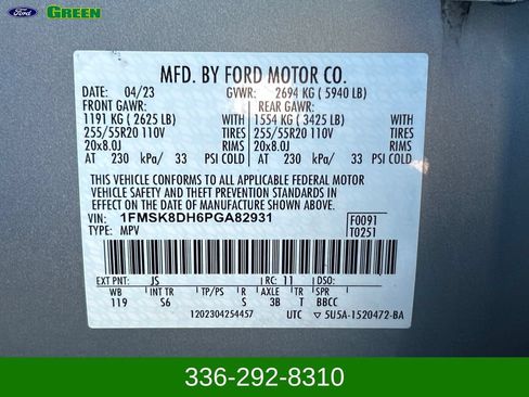 Used 2023 Ford Explorer XLT w/ Equipment Group 202A AWD/4WD image 16