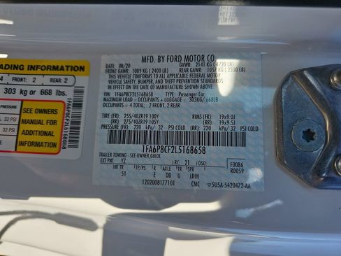 Used 2020 Ford Mustang GT Premium w/ GT Performance Package image 37