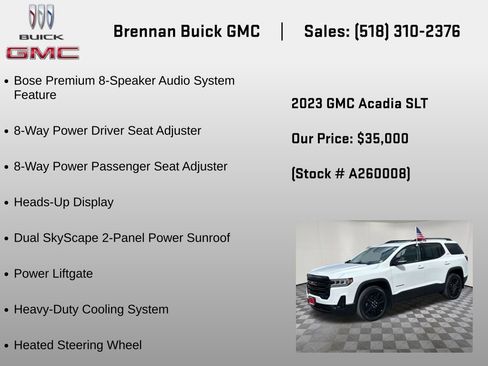 Certified 2023 GMC Acadia SLT w/ Elevation Edition AWD/4WD image 30