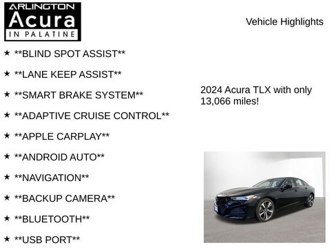 Certified 2024 Acura TLX w/ Technology Package image 7