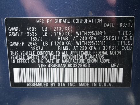 Used 2019 Subaru Outback 2.5i Limited image 19