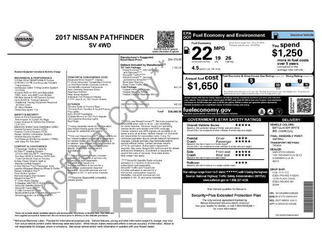 Used 2017 Nissan Pathfinder SV w/ SV Tech Package AWD/4WD image 4